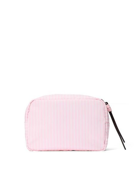 Косметичка міні рожева зі стразами Victoria's Secret Shine Logo Travel Makeup Bag 27160248 фото