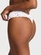 Трусики-стринги бавовняні Victoria's Secret Cotton Lace-Waist Thong Panty білі  esc-7y2-aa2 фото 2