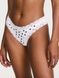 Трусики-стринги бавовняні Victoria's Secret Cotton Lace-Waist Thong Panty білі  esc-7y2-aa2 фото 1