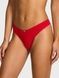 Трусики-стринги женские хлопковые Secret Stretch Cotton Heart Lace High-Leg Scoop Thong Panty красные b08-ox7-7st фото 1