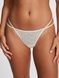 Трусики-стринги женские PINK Victoria's Secret Dot Mesh Thong Panty белые qyv-28y-jf7 фото 1