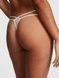 Трусики-стринги женские PINK Victoria's Secret Dot Mesh Thong Panty белые qyv-28y-jf7 фото 3