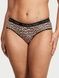 Трусики-хипстер женские Victoria's Secret Logo Cotton Lace-Waist Hiphugger Panty леопардовые aga-7bn-u7z фото 1