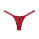 Трусики-стринги женские хлопковые PINK Victoria's Secret Logo Cotton Shine Micro Thong красные tel-x78-uhw фото 2