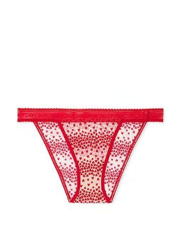 Трусики-бикини женские Victoria's Secret CottonTanga Panty красные e13-3am-h89 фото