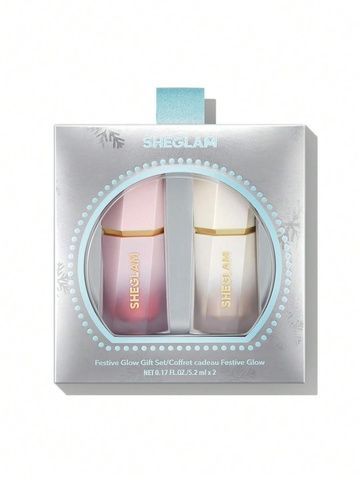 Подарочный набор жидкие румяна+хайлайтер Sheglam Festive Glow Gift Set-Love Cake & Vanilla Frost 82a-86i фото