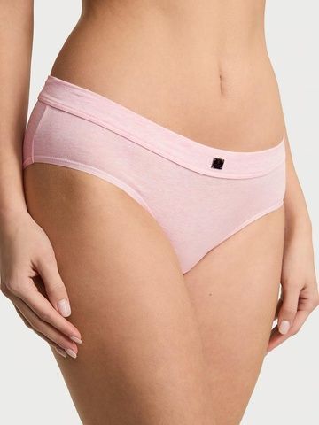 Трусики-хипстер женские Victoria's Secret Logo Cotton Hiphugger Panty розовые w22-hy8-qz0 фото