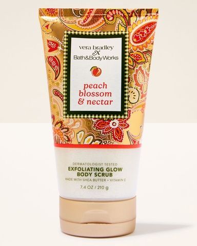 Скраб для тіла з блискітками Peach Blossom & Nectar Bath & Body Works, 210 г 028024164 фото