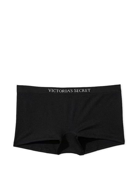 Трусики-шорты женские из микрофибры Victoria's Secret Seamless Boyshort Panty черные o9i-fvc-zl4 фото