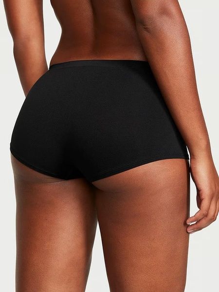 Трусики-шорты женские из микрофибры Victoria's Secret Seamless Boyshort Panty черные o9i-fvc-zl4 фото