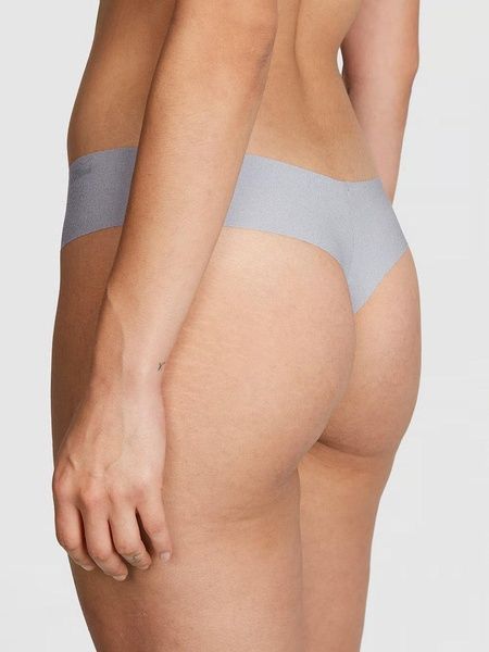 Трусики-стринги жіночі безшовні Victoria's Secret No-Show Thong Panty сірі  6or-ovq-vyz фото