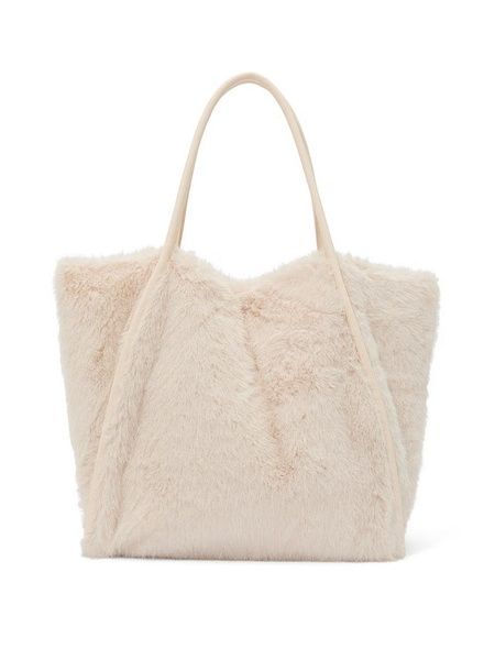 Сумка бежева Victoria's Secret Faux-Fur Tote 27267009 фото