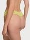 Трусики-стрінги жіночі мереживні Victoria's Secret Smocked Mesh Thong Panty салатові vpa-5ji-xg7 фото 2