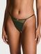 Трусики-стринги женские люксовые Victoria's Secret Stretch Cotton V-String зеленые wjo-ioq-bvj фото 1
