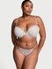 Трусики-стринги женские люксовые кружевные Victoria's Secret Lace Adjustable V-String Panty серые 96f-wh2-ms8 фото 3