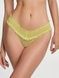 Трусики-стрінги жіночі мереживні Victoria's Secret Smocked Mesh Thong Panty салатові vpa-5ji-xg7 фото 1