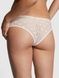 Трусики-чіки жіночі мереживні PINK Victoria's Secret Dot Mesh Cheeky Panty білі bf2-jqm-92n фото 3