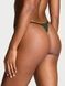 Трусики-стринги женские люксовые Victoria's Secret Stretch Cotton V-String зеленые wjo-ioq-bvj фото 3