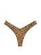 Трусики-стринги женские люксовые Victoria's Secret Strappy Back High-Leg Thong Panty леопардовые cvc-vx4-1jb фото 2
