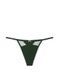 Трусики-стринги женские люксовые Victoria's Secret Stretch Cotton V-String зеленые wjo-ioq-bvj фото 2
