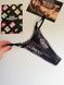 Трусики-стринги жіночі мереживні Victoria's Secret&nbsp;Lace String Thong Panty чорні 8k5-vr2-vby фото 2
