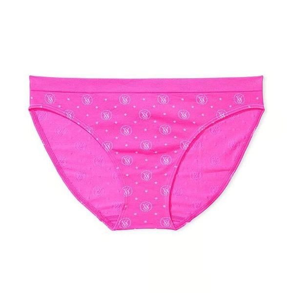 Трусики-бікіні з мікрофібри Victoria's Secret Seamless Bikini Panty фуксія vkt-gwa-107 фото