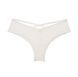 Трусики-чіки жіночі мереживні PINK Victoria's Secret Dot Mesh Cheeky Panty білі bf2-jqm-92n фото 2
