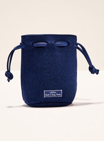 Сумка Bath&Body Works Blue Felt Mini Gift Bag 25c-836 фото
