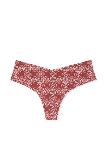 Трусики-стринги женские бесшовные Victoria's Secret No-Show Thong Panty коричневые u3y-lxt-hzi фото
