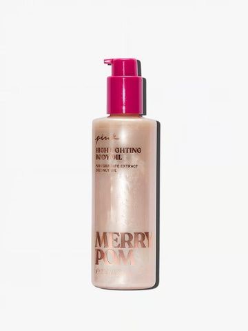 Масло для тела с шиммером PINK Victoria's Secret Merry Pom Pomegranate Highlighting Body Oil 236 мл 837-bcb фото