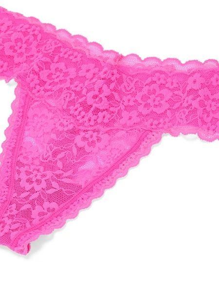 Трусики-стрінги жіночі мереживні Victoria's Secret Lacie Rose Valentine Thong Panty рожеві bqb-tkz-dm4 фото