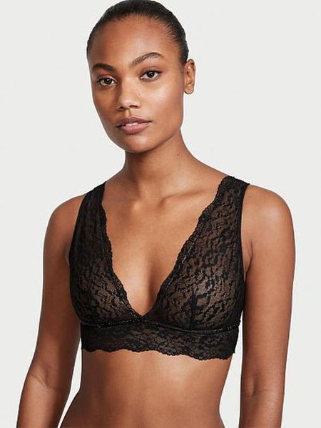 Бюстгальтер кружевной Victoria's Secret черный М 5a0-045 фото