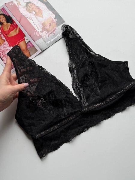 Бюстгальтер кружевной Victoria's Secret черный М 5a0-045 фото
