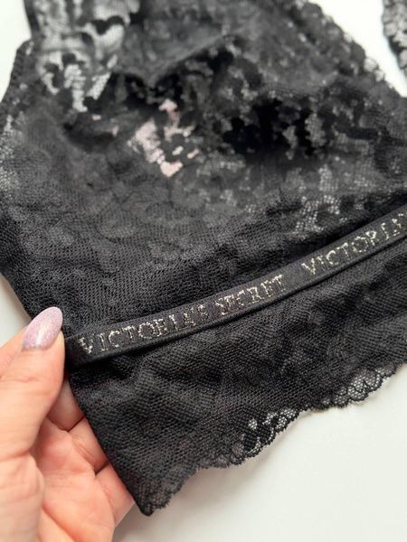 Бюстгальтер кружевной Victoria's Secret черный М 5a0-045 фото