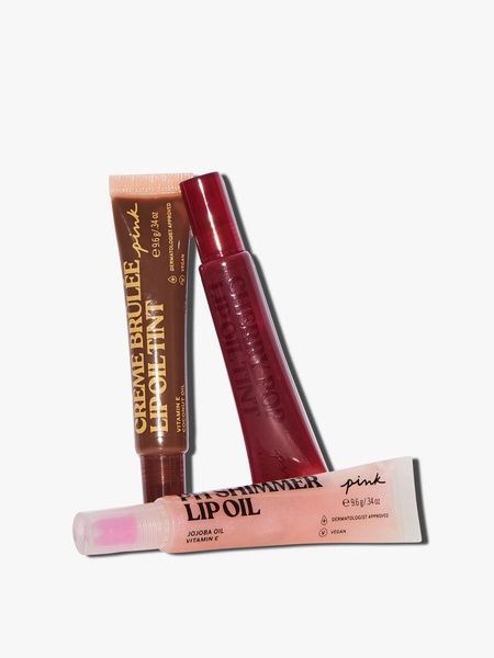 Набор ухода за губами Victoria's Secret Tint me. Gloss Me. Frost Me. 3-piece Lip Oil Gift Set 888-i4c фото