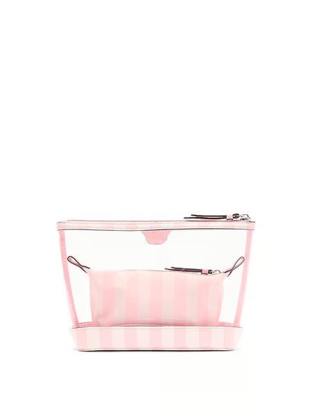 Косметичка 2 в 1 розовая в полоску Victoria's Secret a07-57a фото