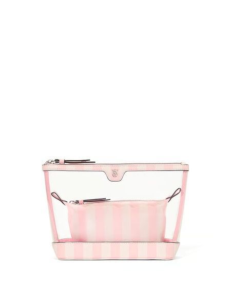 Косметичка 2 в 1 розовая в полоску Victoria's Secret a07-57a фото