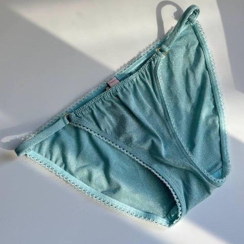 Трусики-бикини женские Victoria's Secret Bikini Panty голубые he7-j1j-2fr фото