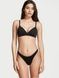 Трусики-стринги женские хлопковые Victoria's Secret Stretch Cotton High-Leg Scoop Thong Panty черные x21-6m2-1wg фото 3