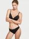 Трусики-стрінги жіночі з мікрофібри Victoria's Secret Seamless Thong Panty чорні ium-oqu-w4c фото 3