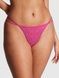 Трусики-стрінги жіночі PINK Victoria's Secret Dot Mesh Thong Panty рожеві 3ge-fbz-1uj фото 4