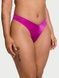 Трусики-стринги женские люксовые Victoria's Secret Strappy Back High-Leg Thong Panty фуксия goo-jdn-6jh фото 2