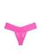 Трусики-стрінги жіночі мереживні Victoria's Secret Lacie Rose Valentine Thong Panty рожеві bqb-tkz-dm4 фото 3