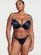 Стринги люксовые со стразами синие Victoria's Secret Smooth Shine Strap Thong Panty 89r-f3k-rju фото 4