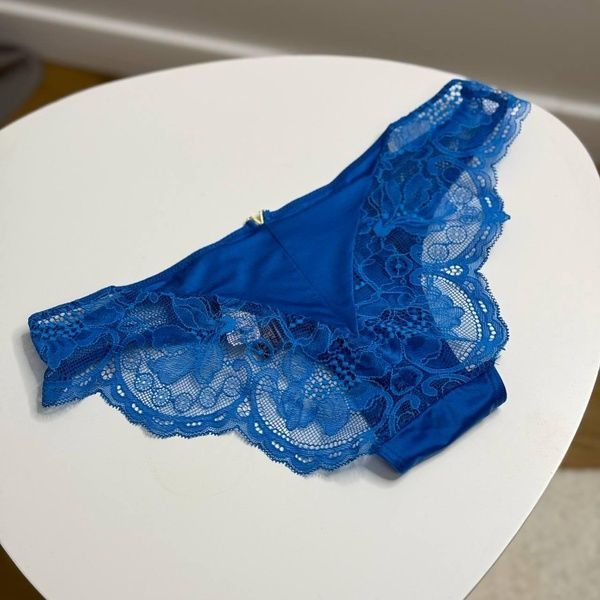 Трусики-бикини женские люксовые Victoria's Secret морская волна tkz-6yq-9yl фото
