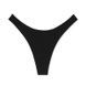 Трусики-стринги женские хлопковые Victoria's Secret Stretch Cotton High-Leg Scoop Thong Panty черные x21-6m2-1wg фото 1