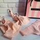 Комплект білизни Love Victoria's Secret пудровий 32D(70D) + S 4c3-380 фото 3