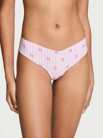 Трусики-стринги женские бесшовные Victoria's Secret No-Show Thong Panty розовые gq2-ieh-y6i фото