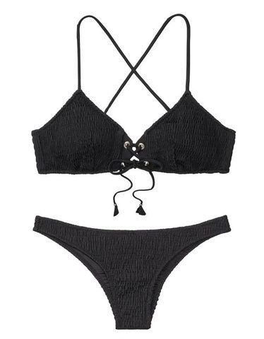 Купальник черный PINK Victoria's Secret 6a4-n58-die фото