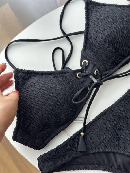 Купальник черный PINK Victoria's Secret 6a4-n58-die фото